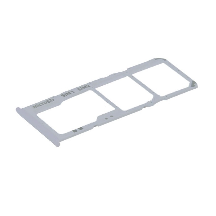 Γνήσια Υποδοχή Κάρτας Dual SIM και SD (SIM Tray Card Holder) για Samsung Galaxy A30S A307F GH98-44769D - Χρώμα: Λευκό