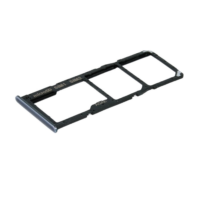 Γνήσια Υποδοχή Κάρτας Dual SIM και SD (SIM Tray Card Holder) για Samsung Galaxy A71 A715F  GH98-44757Α - Χρώμα: Μαυρό