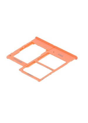 Γνήσια Υποδοχή Κάρτας Dual SIM και SD (SIM Tray Card Holder) για Samsung Galaxy A20e A202F GH98-44377D - Χρώμα: Κοραλί