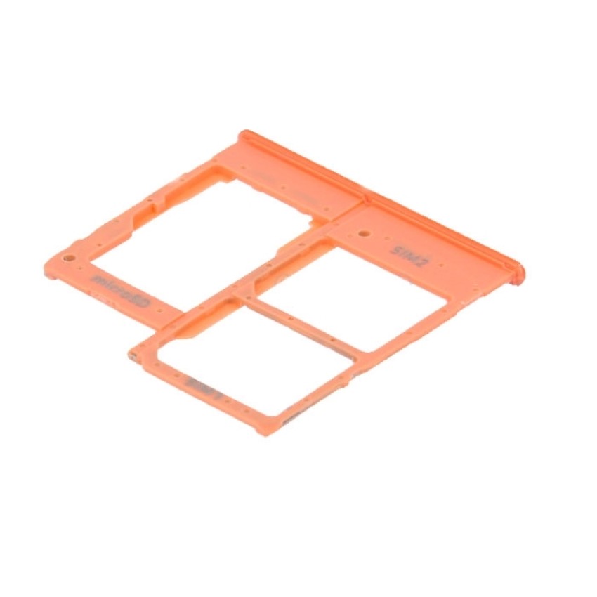 Γνήσια Υποδοχή Κάρτας Dual SIM και SD (SIM Tray Card Holder) για Samsung Galaxy A20e A202F GH98-44377D - Χρώμα: Κοραλί