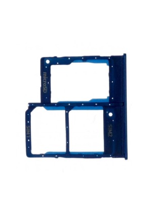 Γνήσια Υποδοχή Κάρτας Dual SIM και SD (SIM Tray Card Holder) για Samsung Galaxy A20e A202F GH98-44377C - Χρώμα: Μπλε