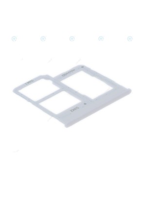 Γνήσια Υποδοχή Κάρτας Dual SIM και SD (SIM Tray Card Holder) για Samsung Galaxy A20e A202F GH98-44377B - Χρώμα: Λευκό