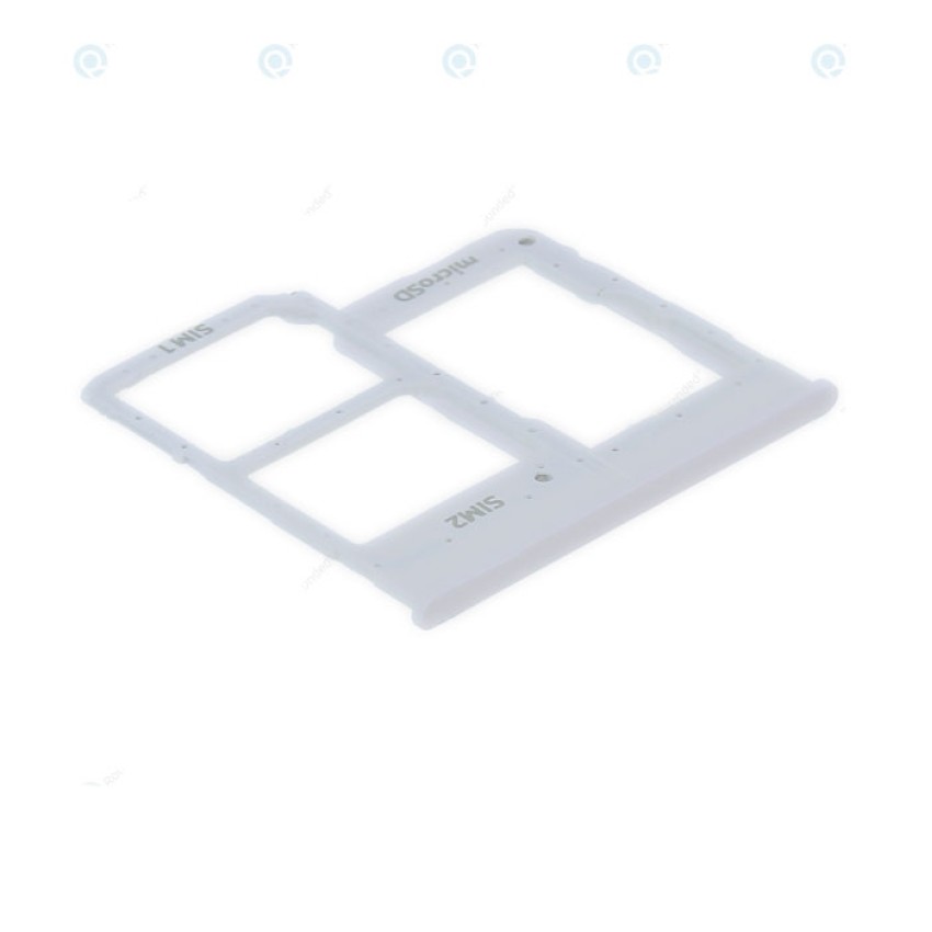 Γνήσια Υποδοχή Κάρτας Dual SIM και SD (SIM Tray Card Holder) για Samsung Galaxy A20e A202F GH98-44377B - Χρώμα: Λευκό