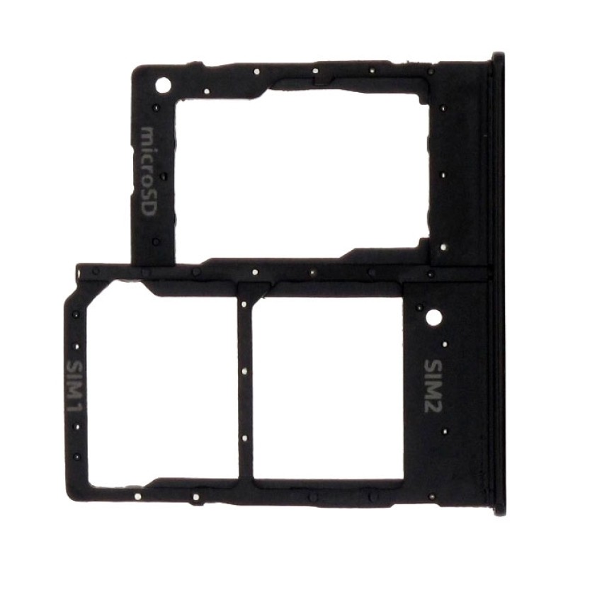 Γνήσια Υποδοχή Κάρτας Dual SIM και SD (SIM Tray Card Holder) για Samsung Galaxy A20e A202F GH98-44377A - Χρώμα: Μαύρο