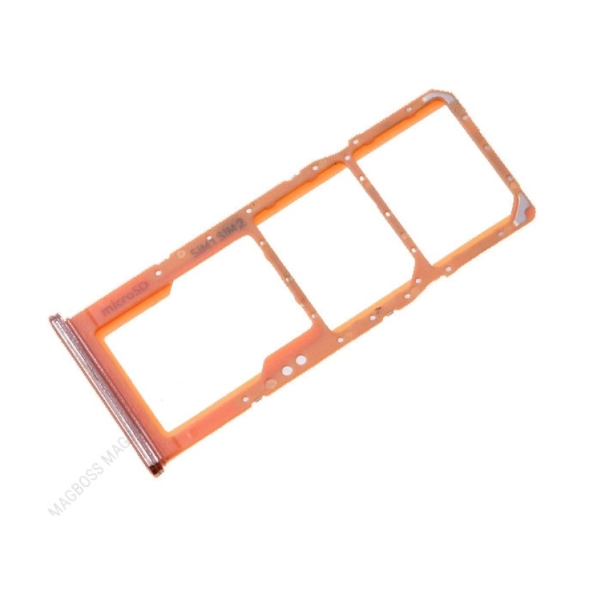 Γνήσια Υποδοχή Κάρτας  Dual SIM και SD (SIM Tray Card Holder) για Samsung Galaxy A70 A705F GH98-44196D - Χρώμα: Κοραλί