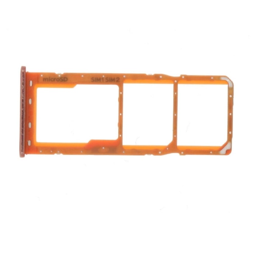 Γνήσια Υποδοχή Κάρτας Dual SIM και SD (SIM Tray Card Holder) για Samsung Galaxy A50 A505F GH98-43922D - Χρώμα: Κοραλί