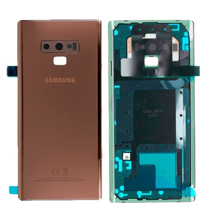 Γνήσιο Πίσω Καπάκι με Τζαμάκι Κάμερας για Samsung Galaxy Note 9 N960F GH82-16920D - Χρώμα: copper