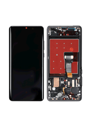 AMOLED Οθόνη LCD με Μηχανισμό Αφής και Πλαίσιο για Huawei P30 Pro - Χρώμα: Μαύρο