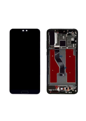 AMOLED Οθόνη LCD με Μηχανισμό Αφής και Πλαίσιο για Huawei P20 Pro - Χρώμα: Μαύρο