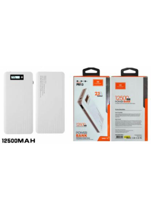 Power Bank Earldom ET-PB13 Φορητός Φορτιστής 12500mAh - Χρώμα: Λευκό