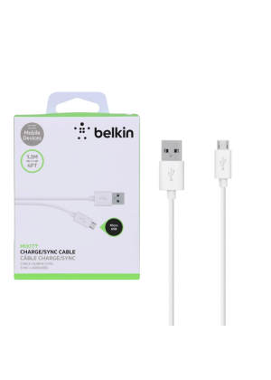 Belkin Καλώδιο Φόρτισης Micro-USB 1.2μ -Χρώμα: Λευκό