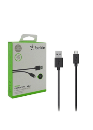 Belkin Καλώδιο Φόρτισης Micro-USB 1.2μ -Χρώμα: Μαύρο