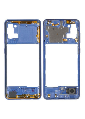 Γνήσιο Μεσαίο Πλαίσιο Middle Frame για Samsung Galaxy Α31 A315F GH98-45428D - Χρώμα: Μπλε