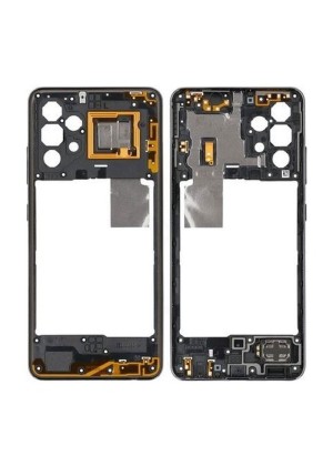 Γνήσιο Μεσαίο Πλαίσιο Middle Frame για Samsung Galaxy A32 4G A325 GH97-26181A - Χρώμα: Μαύρο