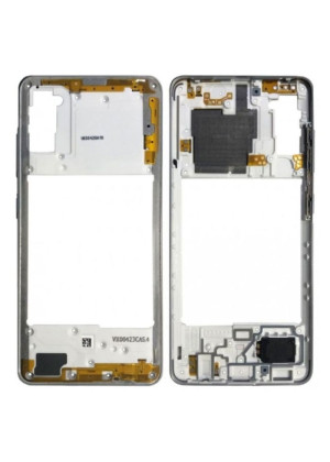 Γνήσιο Μεσαίο Πλαίσιο Middle Frame για Samsung Galaxy Α41 A415 GH98-45511C - Χρώμα: Λευκό