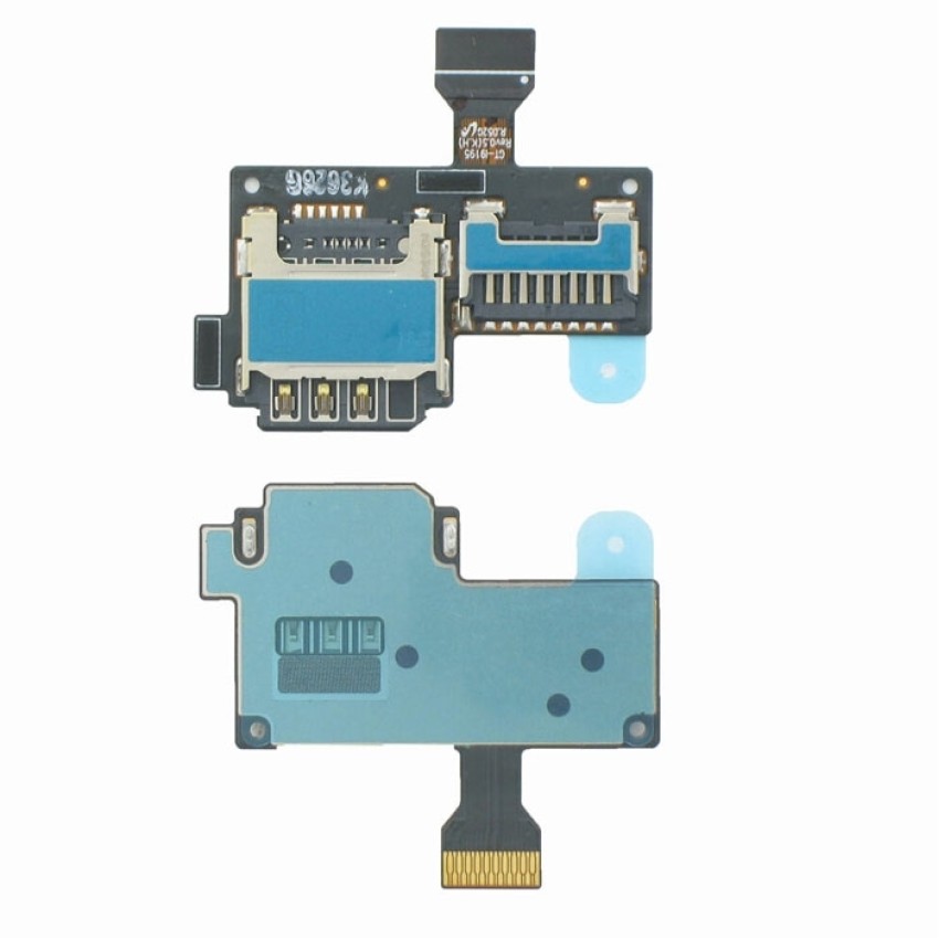 Γνήσια Καλωδιοταινία Υποδοχής Κάρτας SIM Και Κάρτας Μνήμης για Samsung Galaxy S4 Mini i9195 (Service Pack) GH59-13371A