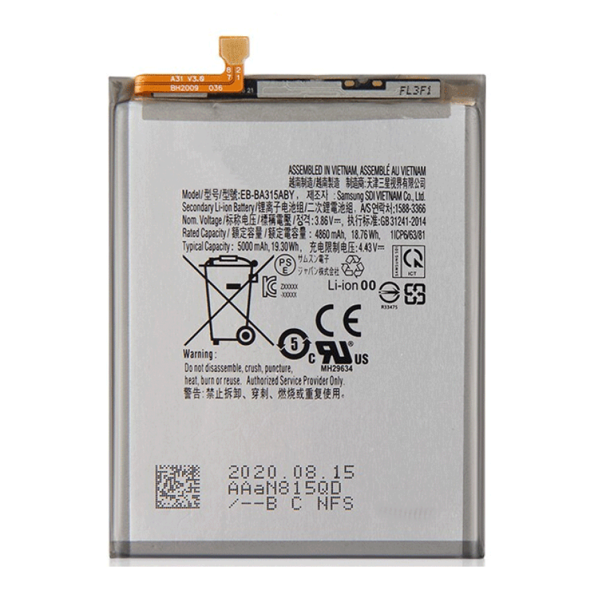 Μπαταρία EB-BA315ABY Συμβατή με Samsung Galaxy A31 A315F - 5000mAh