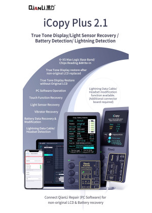 Qianli iCopy Plus 2.2 3 in 1 Εργαλείο Αντιγραφής Δεδομένων Ελέγχου Οθόνης και Μπαταρίας  για Apple iPhone