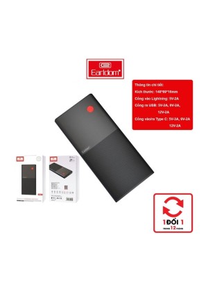 Earldom ET-PD04 Power Bank 10.000mAh Black