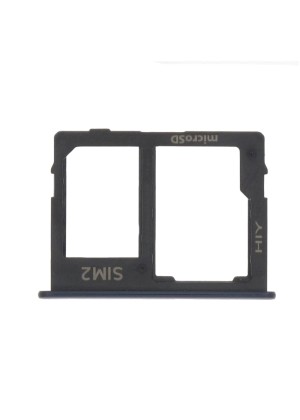 Γνήσια Υποδοχή Κάρτας  Sim 2 και SD Tray για Samsung Galaxy J6 Plus J610 GH64-07065A - Χρωμα: Μαύρο