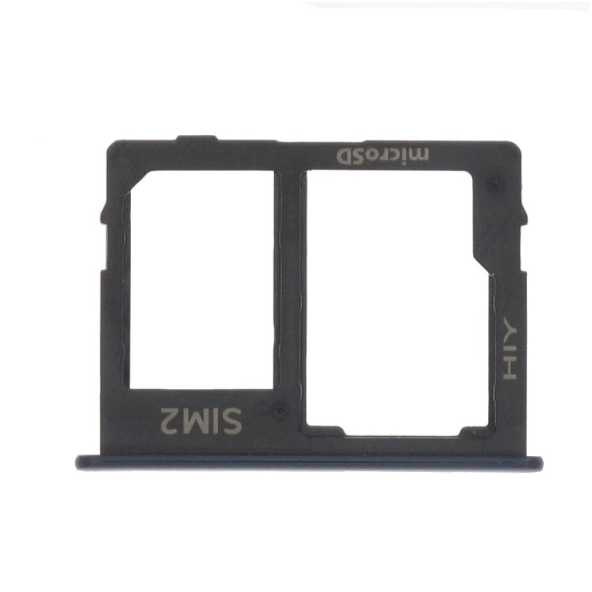 Γνήσια Υποδοχή Κάρτας  Sim 2 και SD Tray για Samsung Galaxy J6 Plus J610 GH64-07065A - Χρωμα: Μαύρο