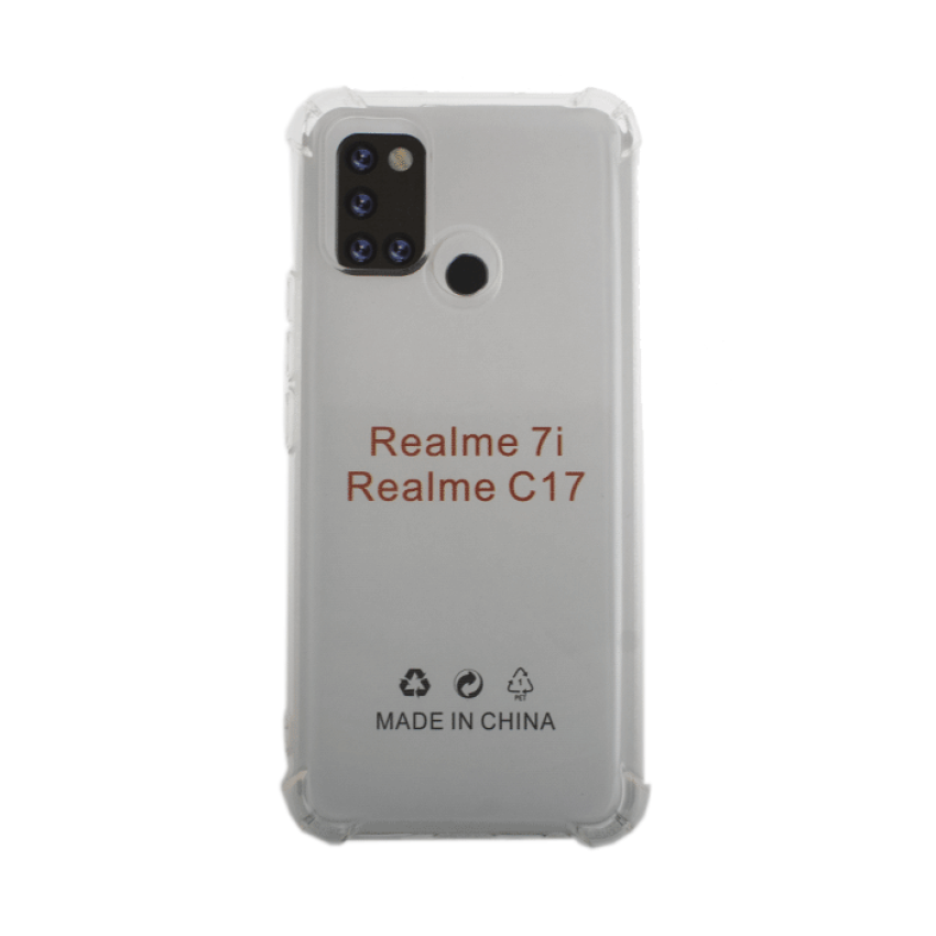 Θήκη Πλάτης Σιλικόνης Anti Shock για Realme 7i / C17 - Χρώμα: Διάφανο