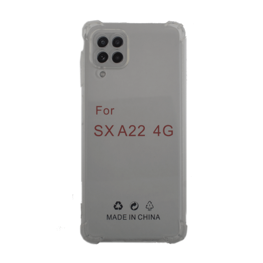 Θήκη Πλάτης Σιλικόνης Anti Shock για Samsung Galaxy A22 4G A225F - Χρώμα: Διάφανο