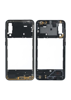 Γνήσιο Μεσαίο Πλαίσιο Middle Frame για Samsung Galaxy A30s A307F GH98-44765A - Χρώμα: Μαύρο