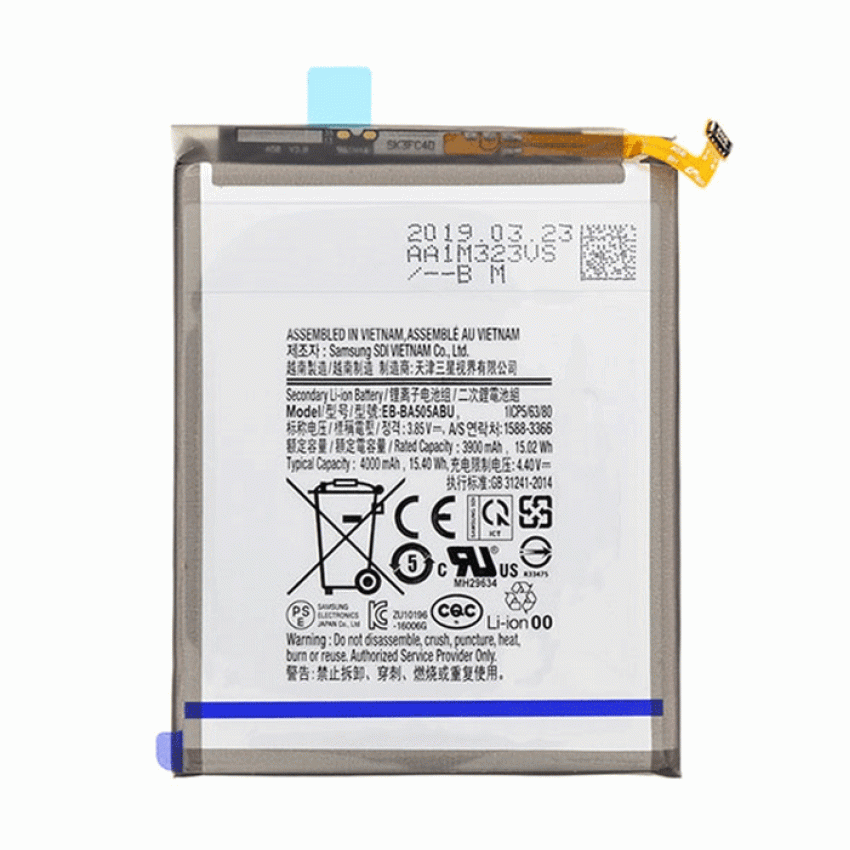 Μπαταρία Συμβατή για Samsung Galaxy EB-BA505ABU A50 A505F - 4000mAh