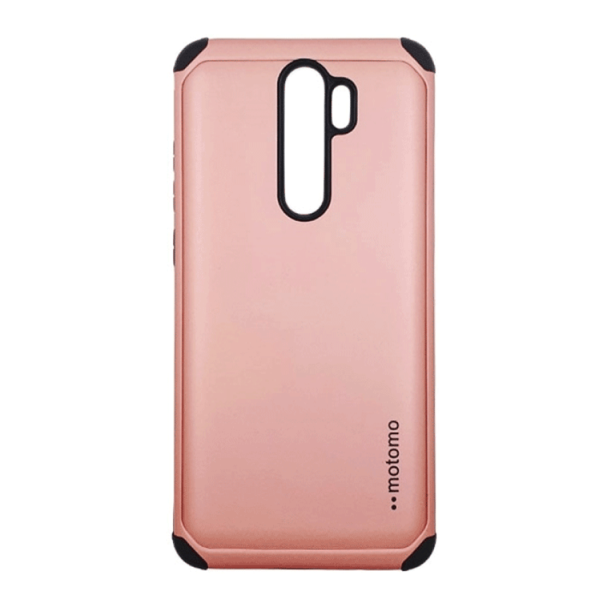 Σκληρή Θήκη Πλάτης Motomo για Xiaomi Redmi 9 - Χρώμα: Ρόζ Χρυσό