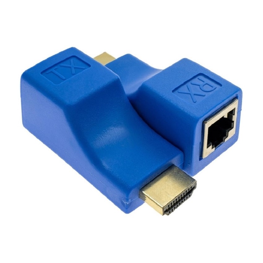 HDMI EXTENDER VIA UTP CAT5/6 CABLE - RJ45 PORT ΓΙΑ ENA KΑΛΩΔΙΟ ΕΩΣ 30Μ