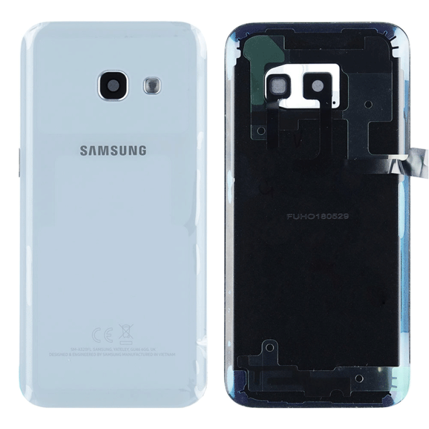 Γνήσιο Πίσω Καπάκι με Τζαμάκι Κάμερας για Samsung Galaxy A3 2017 A320F GH82-13636C - Χρώμα: Μπλε