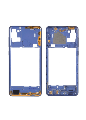 Γνήσιο Μεσαίο Πλαίσιο Middle Frame για Samsung Galaxy A21s A217F GH97-24663C - Χρώμα: Μπλε