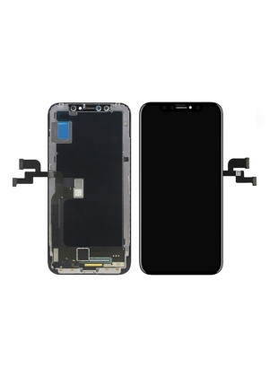 Γνήσια Οθόνη LCD με Μηχανισμό Αφής για iPhone X - Χρώμα: Μαύρο