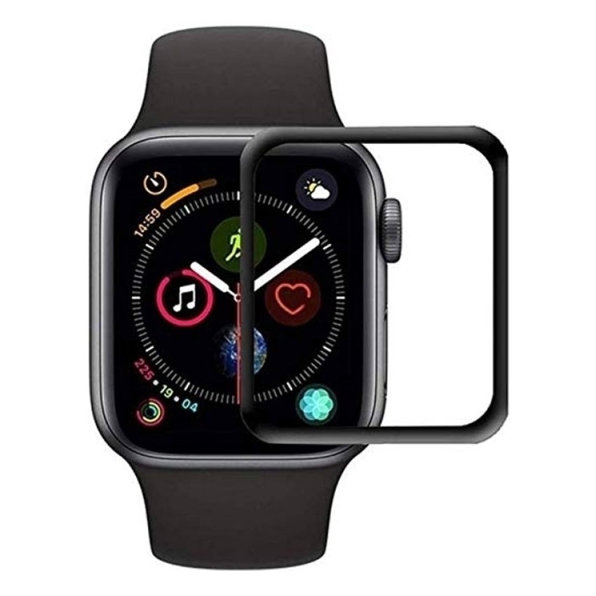 Προστασία Οθόνης Ρολογιού Apple Watch 40mm Full Glue Tempered Glass 3D - Χρώμα: Μαύρο