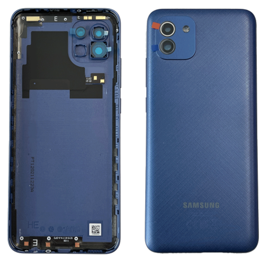 Γνήσιο Πίσω Καπάκι για Samsung Galaxy A03 A035G(Service Pack) GH81-21663A - Χρώμα: Μπλε