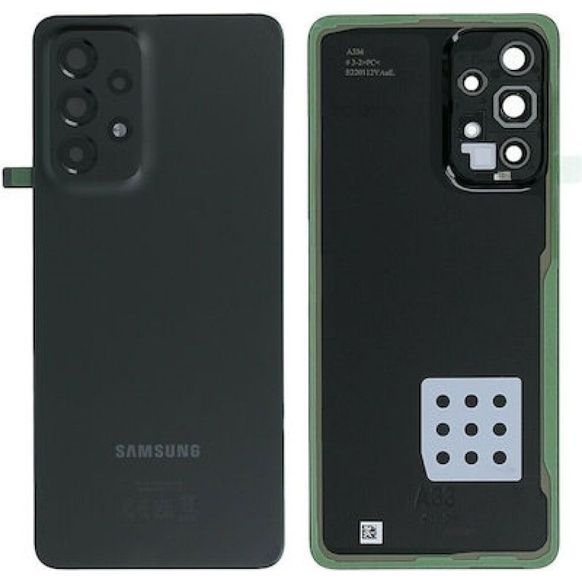 Γνήσιο Πίσω Καπάκι για Samsung Galaxy A33 A336B (Service Pack) GH82-28042A - Χρώμα: Μαύρο