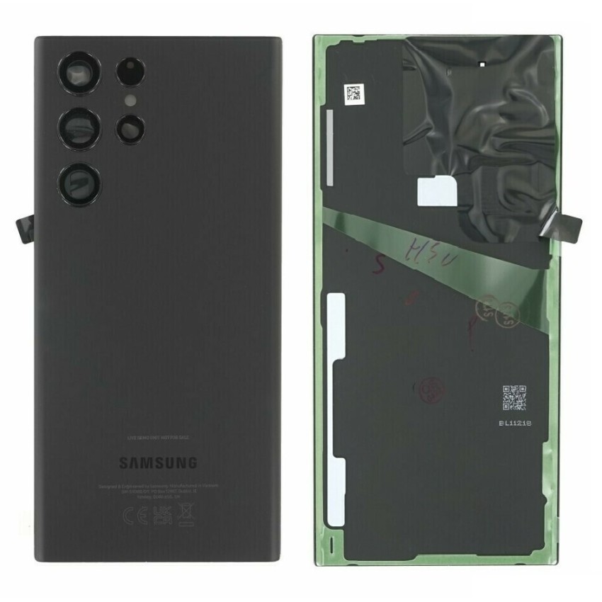 Γνήσιο Πίσω Καπάκι για Samsung Galaxy S22 Ultra (Service Pack) GH82-27457A - Χρώμα: Μαύρο