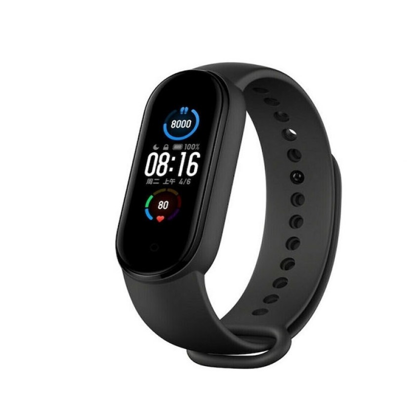 Λουράκι Σιλικόνης για Xiaomi (Mi Smart Band 5/Mi Smart Band 6) – Xρώμα: Mαύρο