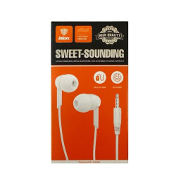 INKAX EA-01 Wired Earphones with 3.5mm Jack - Color: White