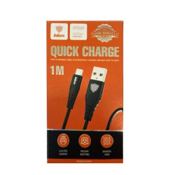 Inkax CB-02 Micro Καλώδιο Φόρτισης 1m Color: Black