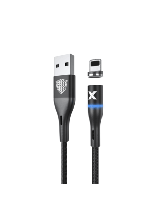 inkax- CK-97 Lightning USB 2.4Α Kαλώδιο Φόρτισης 1μ - Χρώμα: Μαύρο