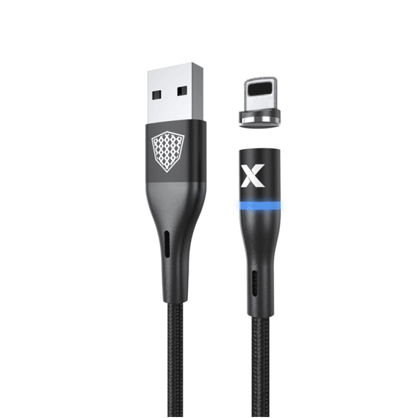 inkax- CK-97 Lightning USB 2.4Α Kαλώδιο Φόρτισης 1μ - Χρώμα: Μαύρο