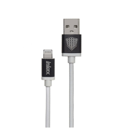 INKAX CK-09-IP USB-A to Lightning Charging Cable 2.1A 1m - Color: Black / White