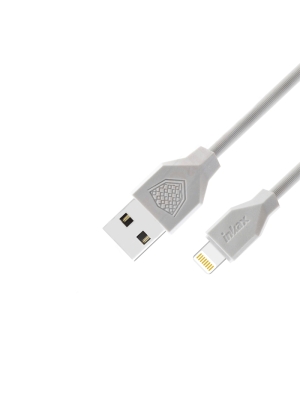 inkax- CK-18 Lightning USB 2.4Α Kαλώδιο Φόρτισης 1μ - Χρώμα: Λεύκο