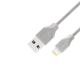 inkax- CK-18 Lightning USB 2.4Α Kαλώδιο Φόρτισης 1μ - Χρώμα: Λεύκο