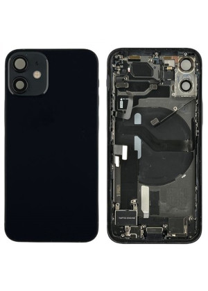 Πίσω Καπάκι με Πλαίσιο (housing) για Apple iPhone 12 Mini - Χρώμα: Μαύρο