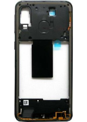 Γνήσιο Μεσαίο Πλαίσιο Middle Frame για Samsung Galaxy A40 A405F GH97-22974A - Χρώμα: Μαύρο