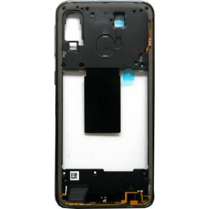 Γνήσιο Μεσαίο Πλαίσιο Middle Frame για Samsung Galaxy A40 A405F GH97-22974A - Χρώμα: Μαύρο