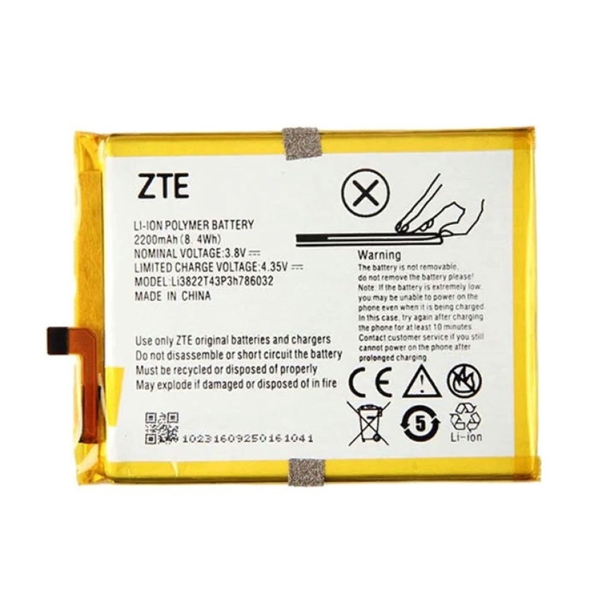 Μπαταρία ZTE Li3822T43P3h786032 για Blade V6 (Bulk) - 2200mAh